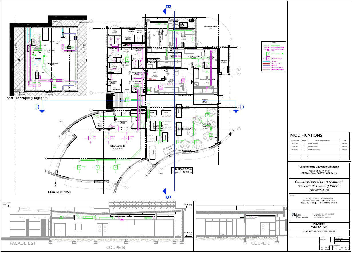 Construction d  un restaurant  scolaire